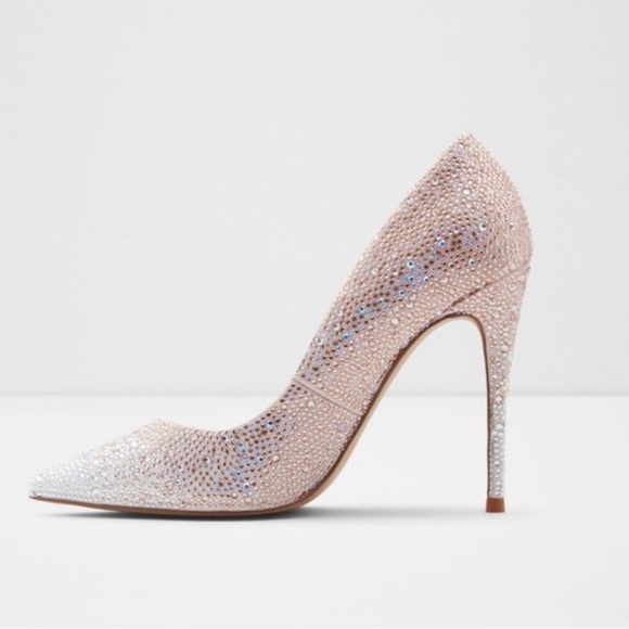 Aldo Shoes - Elegant Rhinestone-Embellished Stiletto Heels